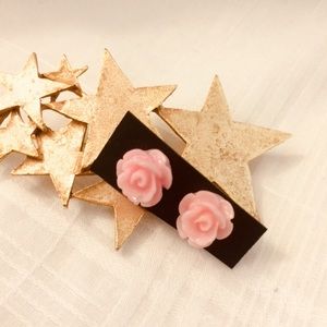 Pink Rose Earring